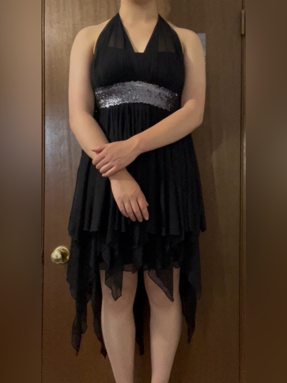 Black Halter neck dress